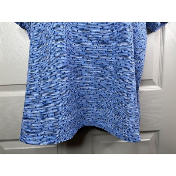 Catherines Tee Shirt Womens Plus Size 0X 14/16W Blue Stars Short Sleeve Stretch - Picture 4 of 8